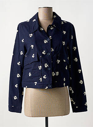 Veste casual col chemisier bleu PEPE JEANS femme