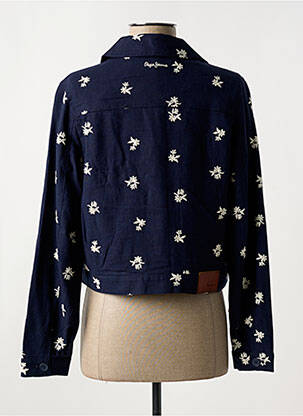 Veste casual col chemisier bleu PEPE JEANS femme
