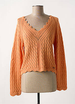 Pull coupe cintrée manches longues orange PEPE JEANS femme