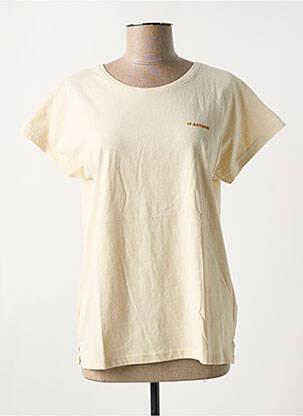 T-shirt coupe droite manches courtes beige ASTORE femme