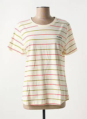 T-shirt coupe cintrée manches courtes beige ASTORE femme