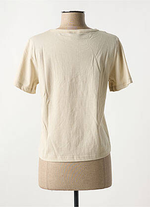 T-shirt coupe cintrée manches courtes beige LE COQ SPORTIF femme