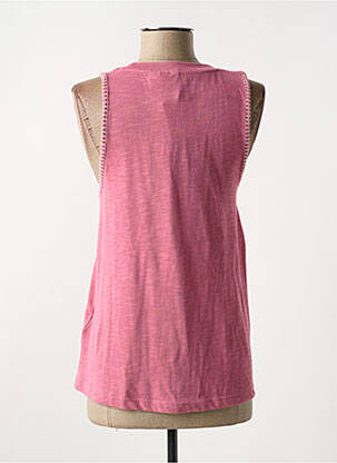 Débardeur coupe cintrée sans manche rose ROXY femme