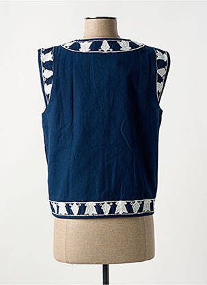 Gilet sans manche coupe cintrée bleu PEPE JEANS femme