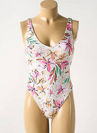 Maillot de bain 1 pièce stretch haut soutien-gorge moulé blanc ROXY femme