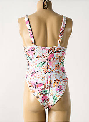 Maillot de bain 1 pièce stretch haut soutien-gorge moulé blanc ROXY femme