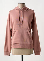 Sweat-shirt à capuche rose ADIDAS pour femme seconde vue