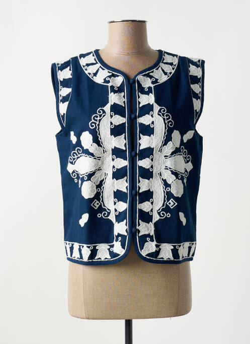 Gilet sans manche bleu PEPE JEANS pour femme