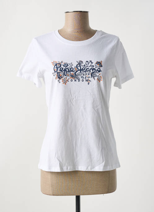 T-shirt blanc PEPE JEANS pour femme