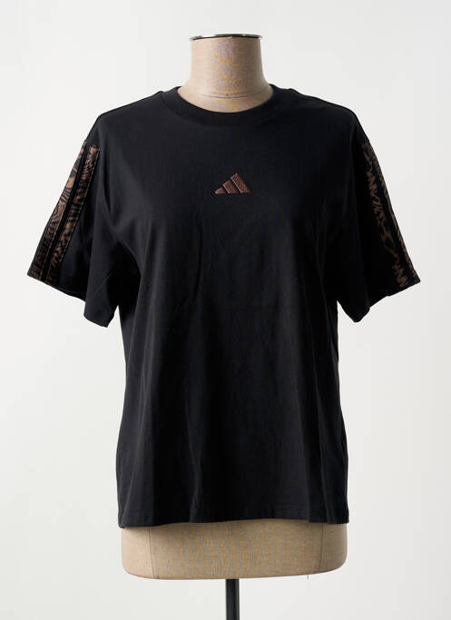 T-shirt noir ADIDAS pour femme