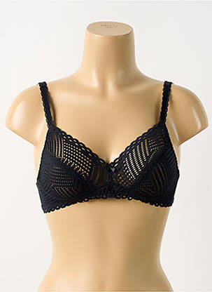 Soutien-gorge sans armature haut soutien-gorge emboitant noir ANTIGEL femme