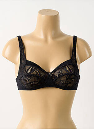 Soutien-gorge sans armature haut soutien-gorge emboitant noir BARBARA femme