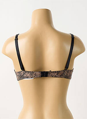 Soutien-gorge effet matière satinée haut soutien-gorge emboitant marron ANTIGEL femme