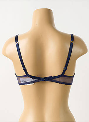 Soutien-gorge effet matière satinée haut soutien-gorge emboitant bleu ANTINEA femme