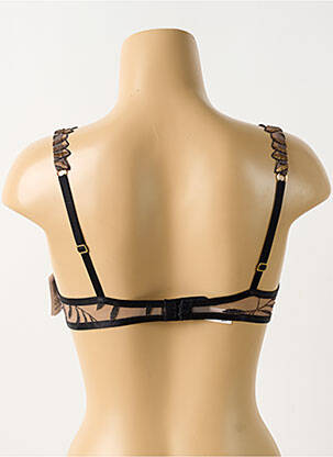Soutien-gorge effet matière satinée haut soutien-gorge balconnet marron AUBADE femme