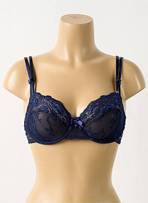 Soutien-gorge légère et transparente haut soutien-gorge emboitant bleu LISE CHARMEL femme