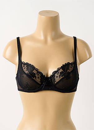 Soutien-gorge légère et transparente haut soutien-gorge emboitant noir ANTINEA femme