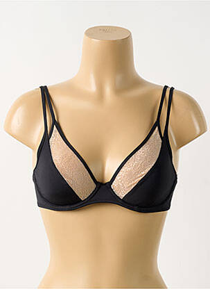Soutien-gorge effet matière satinée haut soutien-gorge emboitant noir MARIE JO femme