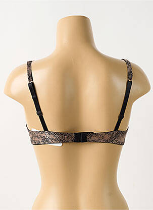 Soutien-gorge effet matière satinée haut soutien-gorge emboitant marron ANTIGEL femme