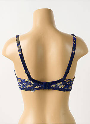 Soutien-gorge effet matière satinée haut soutien-gorge emboitant bleu ANTIGEL femme