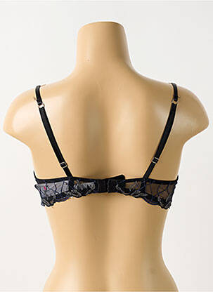 Soutien-gorge effet matière satinée haut soutien-gorge moulé noir LISE CHARMEL femme
