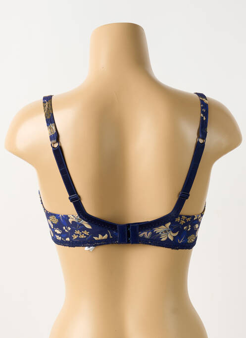 Soutien-gorge effet matière satinée haut soutien-gorge emboitant bleu ANTIGEL femme