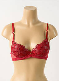 Soutien-gorge haut soutien-gorge push-up haut soutien-gorge push-up rouge LISE CHARMEL femme