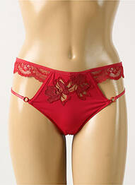 Tanga tissage satiné rouge LISE CHARMEL femme