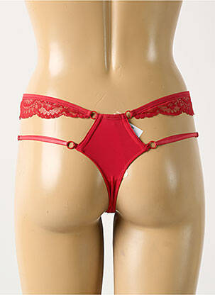 Tanga tissage satiné rouge LISE CHARMEL femme