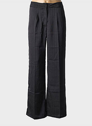 Pantalon droit stretch taille haute noir CAPSULE femme