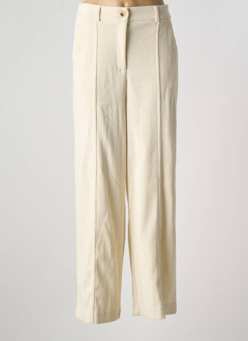 Pantalon droit beige ICHI pour femme