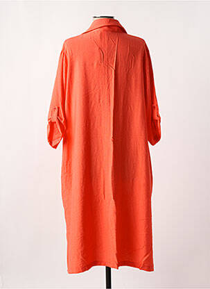 Tunique manches longues col chemisier orange FRANCK ANNA femme