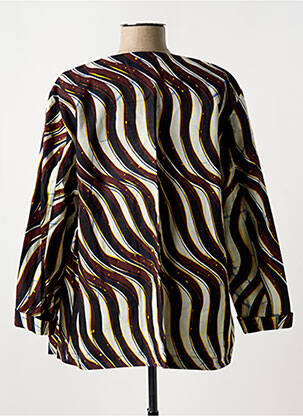 Veste casual coupe droite marron OCTAVIE & LEONIE femme