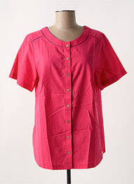 Chemisier manches courtes manches courtes rose GRIFFON femme