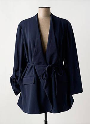 Veste casual finition intérieure doublée bleu YESTA femme