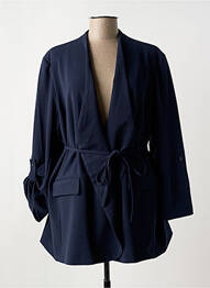 Veste casual finition intérieure doublée bleu YESTA femme