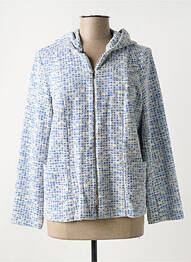 Veste casual coupe droite bleu AN II VITO femme