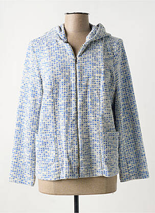Veste casual coupe droite bleu AN II VITO femme