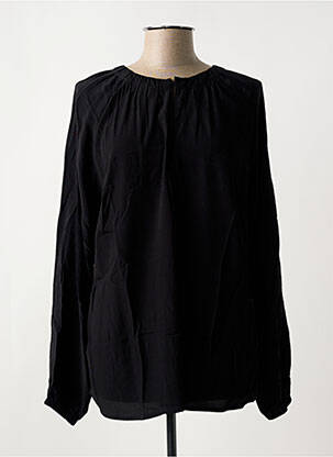 Blouse col rond manches longues noir CISO femme