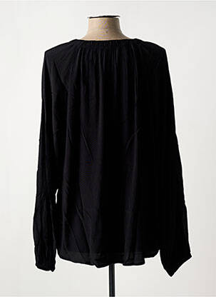 Blouse col rond manches longues noir CISO femme