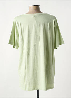 T-shirt coupe droite manches courtes vert YESTA femme