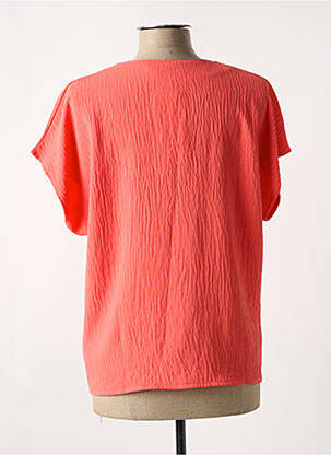T-shirt coupe droite manches courtes orange GRIFFON femme