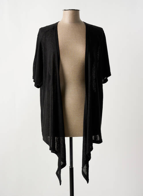 Gilet manches courtes noir ZHENZI pour femme