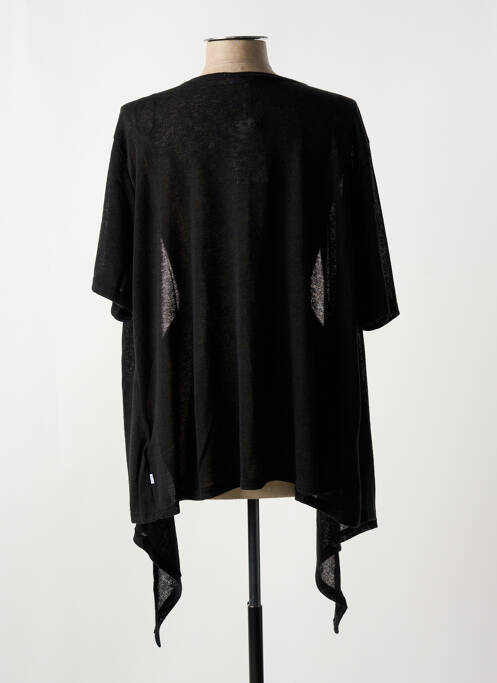 Gilet manches courtes noir ZHENZI pour femme