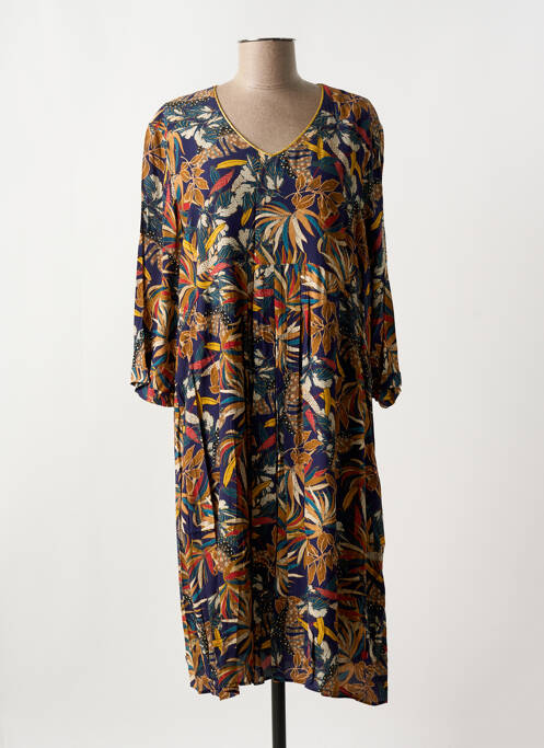 Robe mi-longue bleu GRIFFON pour femme