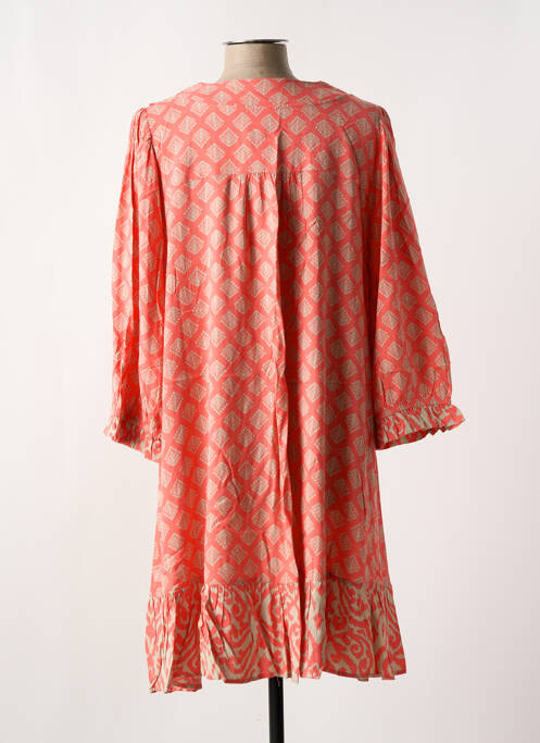 Robe mi-longue orange ZHENZI pour femme