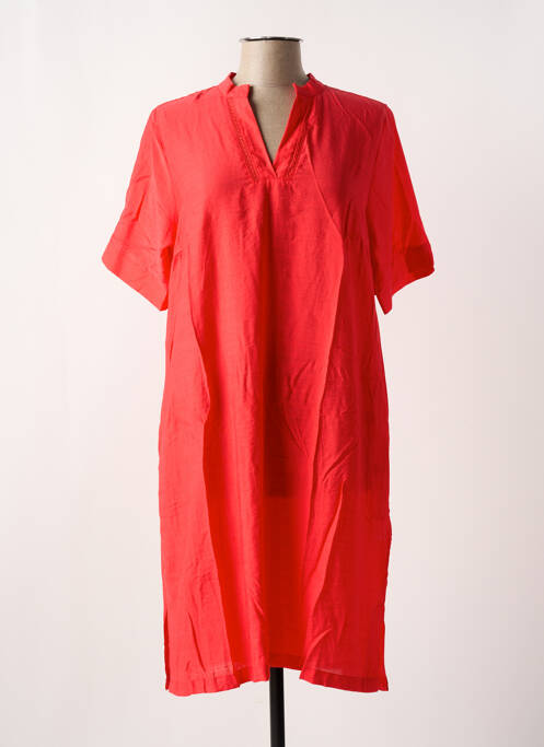 Robe mi-longue rouge CISO pour femme