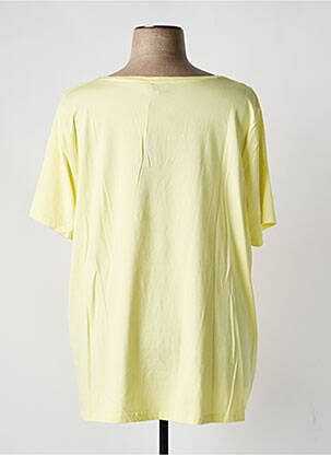 T-shirt coupe droite manches courtes jaune YESTA femme
