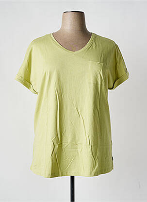 T-shirt coupe droite manches courtes vert ZHENZI femme