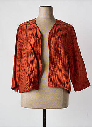 Boléro manches 3/4 orange GRIFFON femme